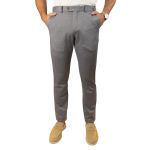 Calça Brawd Alfaiataria Tecnológica com Regulagem Cinza Escuro