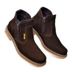 Botina Masculina Urbanos Com Zíper Chocolate