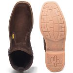 Botina Masculina Urbanos Com Zíper Chocolate