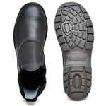 Bota de Segurança Reforçada Em Couro Legítimo Preto