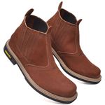 Botina Masculina Solado Cactus Nobuck Marrom