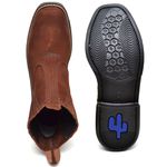 Botina Masculina Solado Cactus Nobuck Marrom