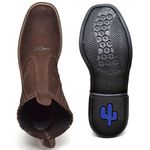 Botina Masculina Solado Cactus Nobuck Chocolate