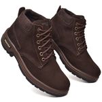 Coturno Masculino Agrícola Couro Nobuck Chocolate