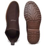 Botina Masculina Solado Monte Carlo Nobuck Chocolate