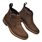 Botina Masculina Solado Mônaco Nobuck Petróleo