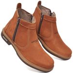 Botina Masculina Ziper Solado Texas Bico Quadrado Ameixa