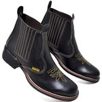 Botina Country Texana Masculina Látego Preto