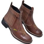 Botina Country Texana Masculina Látego Tabaco