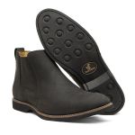 Botina Premium Couro Crazy Horse - Preta