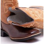 Bota Texana Caramelo Estampa Avestruz