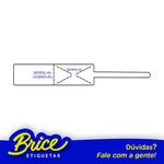 Etiqueta Serrilha Dobravel - 102x15 - Bopp Brilho - 1 Carreira - Rabicho Esquera Branco Pack 12 Rolos g