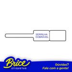 Etiqueta Serrilha Dobravel - 75x13 - Bopp Brilho - 1 Carreira - Rabicho Esquera Branco 2795 Etiquetas g