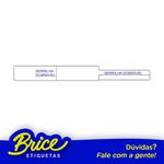 Etiqueta Serrilha DobrÁvel - 93x10 - Bopp Brilho - 1 Carreira - Rabicho Direita Branco Pack 6 Rolos g