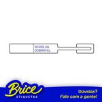 Etiqueta Serrilha DobrÁvel - 95x10 - Bopp Brilho - 1 Carreira - Rabicho Esquera Branco 985 Etiquetas p