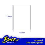 Etiqueta Uma Carreira - 100x150 - Papel Termico - 1 Carreira Pack 100 Rolos u