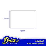 Etiqueta Uma Carreira - 60x40 - Papel Termico - 1 Carreira Pack 12 Rolos De 1048 Etiquetas