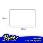 Etiqueta Uma Carreira - 80x50 - Papel Termico - 1 Carreira Pack 6 Rolos De 859 Etiquetas