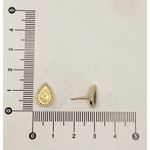 Brinco Gota Abalone com Zircônia