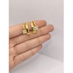 Brinco Ear Hook com Zircônia