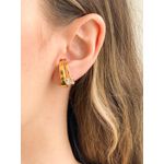 Brinco Ear Hook com Zircônia