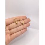 Brinco Argola com Bolinha Pendurada
