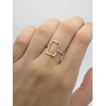 Anel Retangular Vazado 1mm