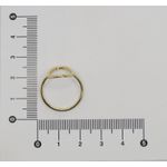 Anel Oval Vazado 1mm
