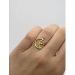 Anel Lua Vazado 1mm