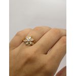 Anel Flor de Zircônia 3mm