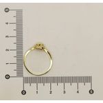 Anel com Zircônias 1mm