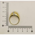 Anel Abaulado com Zircônias 2mm