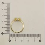 Anel com Zircônias Redondo 2mm