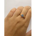 Anel Trevo Azul