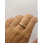 Anel Solitário Zircônia