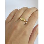 Anel Sinete Oval 2mm