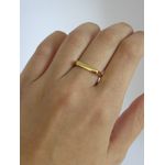 Anel Sinete Retangular 2mm