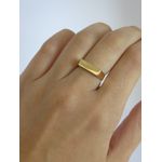 Anel Sinete Retangular 4mm
