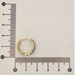 Brinco Argola Fileira Dupla de Zircônia Colorido G