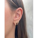 Trio de Argola Médio Cravejado