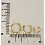 Trio de Argola Médio Cravejado