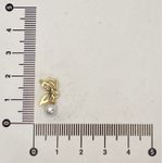 Brinco De Zircônia Com Uma Pérola