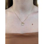 Colar Com Pingente Borboleta Cravejada 