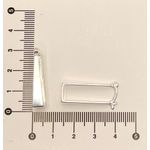 Brinco Argola Quadrada Folheado a Prata