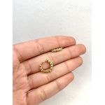 Brinco Argola 2 em 1 com Zircônia 