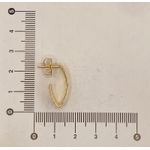 Brinco Argola Oval Vazada