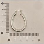 Brinco Argola Folheado a Prata