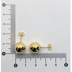 Brinco Bola Lisa 11mm