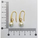 Brinco Anzol de Pérola 8mm