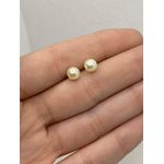 Brinco de Pérola 6mm